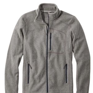 Men's LL Bean Trail Fleece Gray Jacket